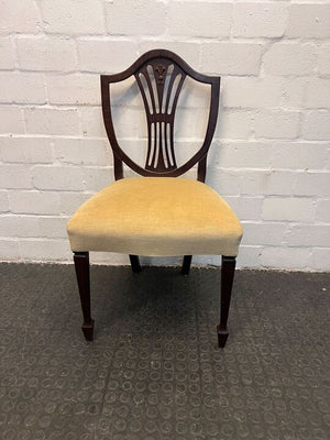 Shield & Wheat Sheaf Carved Chippendale Styled Dining Room Chairs - 2ndhandwarehouse.com