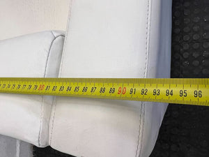 White Tub Upholstered Lounge Chair (Minor Wears/Tears)