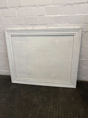Vintage White Painted Wooden Picture Frame (Paint Chipped) (Height:109.5cm) (Width: 130.5cm) - 2ndhandwarehouse.com