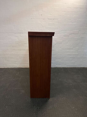 Modern Wooden TV Cabinet with Glass Display Door