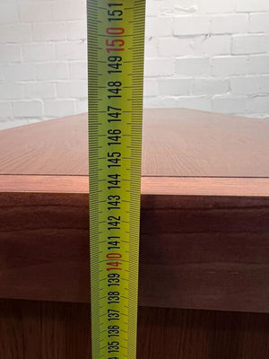 Modern Wooden TV Cabinet with Glass Display Door