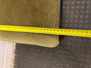 Wooden Dining Chair with Green Velvet Seat (Back Frame Material Needs Fixing) - PRICE DROP