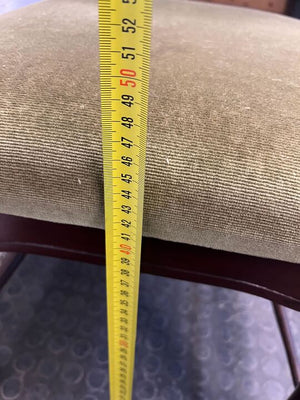 Wooden Dining Chair with Green Velvet Seat (Back Frame Material Needs Fixing) - PRICE DROP