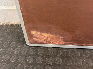 Office White Board with Metal Frame (Damaged with Smears & Scratches) (Width: 122cm)(Height: 103cm) - PRICE DROP