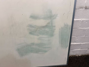Office White Board with Metal Frame (Damaged with Smears & Scratches) (Width: 122cm)(Height: 103cm) - PRICE DROP
