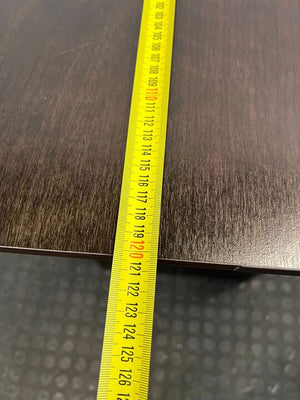 Dark Brown Wooden Study Desk with Two Drawers (Minor Chips) (Width: 121cm)(Height: 74cm)