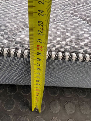 DecoFurn Deco Surpreme Gray Double Mattress (Minor Fabric Wear) - 2ndhandwarehouse.com
