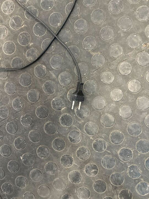 Black Lambader Standing Lamp with Steel Stand