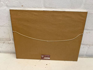 E. Schwickerdt Water Coloured Lighthouse & Port by the Harbor Framed Painting (Width: 47cm)(Height: 37cm) - 2ndhandwarehouse.com