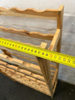 Wooden European Styled Wine Rack (Width: 70m)(Height: 119cm) - 2ndhandwarehouse.com