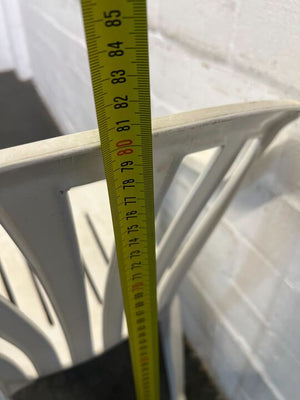 Classic Outdoor White Plastic Chair