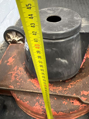 Mirage Electric Orange Lawnmower (Peeling Paint)