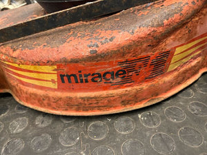 Mirage Electric Orange Lawnmower (Peeling Paint)