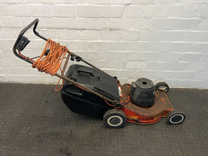 Mirage Electric Orange Lawnmower (Peeling Paint)