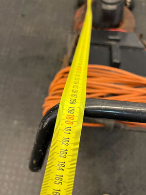 Mirage Electric Orange Lawnmower (Peeling Paint)