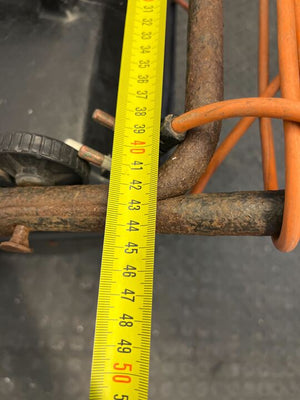 Mirage Electric Orange Lawnmower (Peeling Paint)