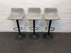 DecoFurn Gray Barstool (Minor Fabric Tear) - PRICE DROP - 2ndhandwarehouse.com