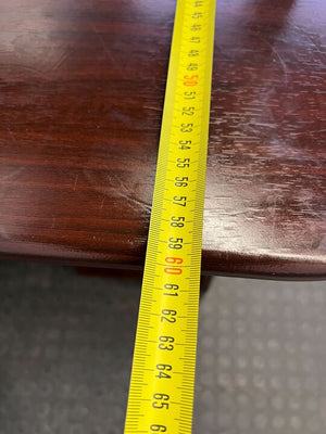 Dark Brown Office Computer Desk with Keyboard Tray (Scratch Marks) (Width: 111cm)(Height: 133.5cm) - PRICE DROP