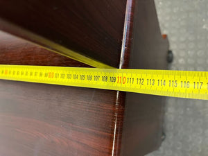 Dark Brown Office Computer Desk with Keyboard Tray (Scratch Marks) (Width: 111cm)(Height: 133.5cm) - PRICE DROP