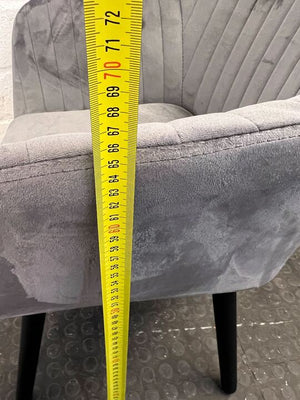 Gray Modern Cafe Dining Chair