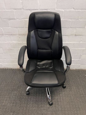 Executive Ergonomic Office Chair with Chrome Base
