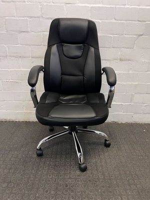 Executive Ergonomic Office Chair with Chrome Base