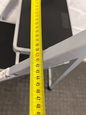 Reliable 3-Step Steel Stepladder