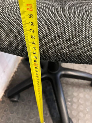 Comfortable Swivel Office Chair - Grey Fabric