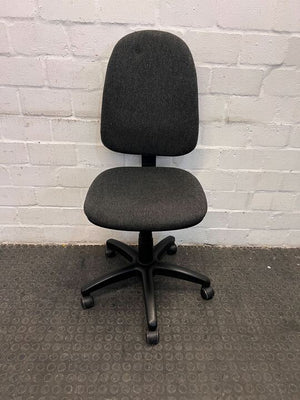Gray Office German Typist Chair with Adjustable Frame