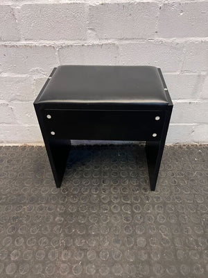 Black German Studded Dressing Chair