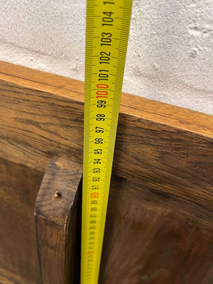 Brown Art Deco Wooden Single Headboard