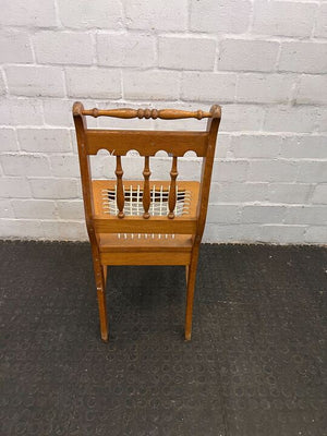 Riempie Wooden Dining Chair (Repaired) - PRICE DROP - 2ndhandwarehouse.com