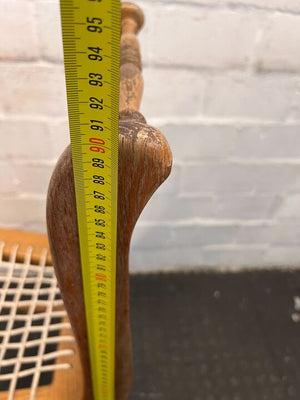 Riempie Wooden Dining Chair (Repaired) - PRICE DROP - 2ndhandwarehouse.com