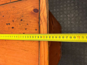 Genuine Bassett Carved Wooden Bedside Table (Wood Chipped Back) (Width: 62cm)(Height: 61cm)