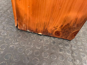 Genuine Bassett Carved Wooden Bedside Table (Wood Chipped Back) (Width: 62cm)(Height: 61cm)