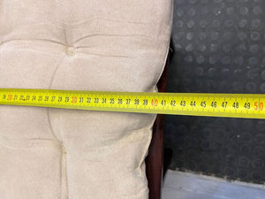 Riempie Wooden Dining Room Chair with Cream Cushion