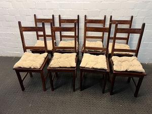 Riempie Wooden Dining Room Chair with Cream Cushion