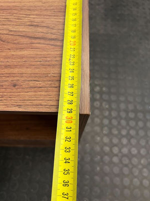 Walnut Patterned Wooden Side Table with Cabinet (Width: 36cm)(Height: 55cm) - PRICE DROP