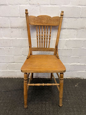 Vintage Oak Styled Dining Room Chair - 2ndhandwarehouse.com