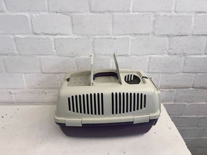 Purple & White Pet Carrier Basket (Width: 55cm)(Height: 35cm) - 2ndhandwarehouse.com