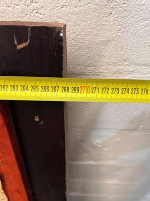 Wooden Framed Large Red Felt Notice Board (Width: 268cm)(Height: 121cm) - PRICE DROP