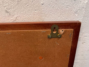 Medium Wooden Framed Red Velvet Notice Board with Hanger (Width: 128cm)(Height: 81cm) - PRICE DROP