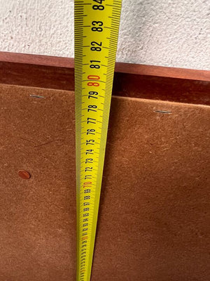 Medium Wooden Framed Red Velvet Notice Board with Hanger (Width: 128cm)(Height: 81cm) - PRICE DROP