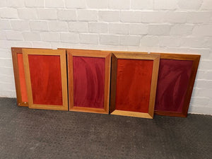 Thick Rectangular Framed Red Velvet Notice Board with Wall Hook(Width: 55cm)(Height: 80cm) - PRICE DROP