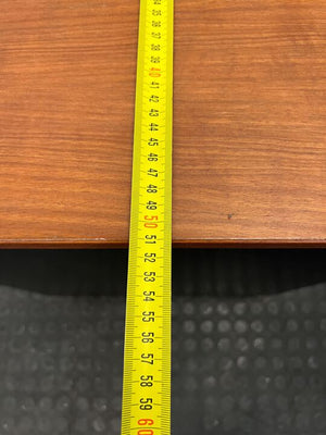 Light Brown Modern Walnut Coloured Two Drawer Cupboard with Cabinet (Width: 52cm)(Height: 68cm)