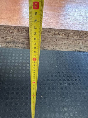 Light Brown L-Shape Wooden Desk with Three Drawer Credenza (Width: 190cm)(Height: 77cm) - PRICE DROP