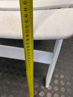 Vintage Styled Firm White Outdoor Foldable Garden Chair - 2ndhandwarehouse.com