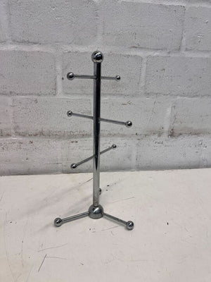 Steel Framed Chrome Stand Mug Holder