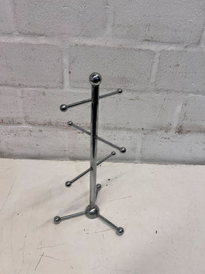 Steel Framed Chrome Stand Mug Holder