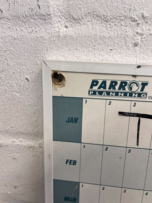 Parrot Products Non Magnetic White Notice Board (Width: 81cm)(Height: 60cm) - PRICE DROP